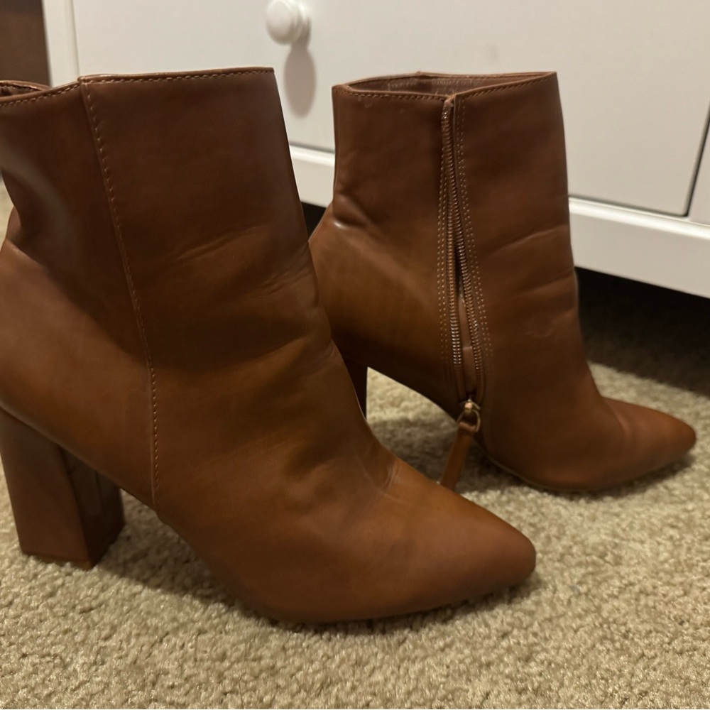 Madden Girl Tan Ankle Booties